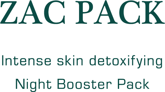 ZAC PACK Intense skin detoxifying Night Booster Pack